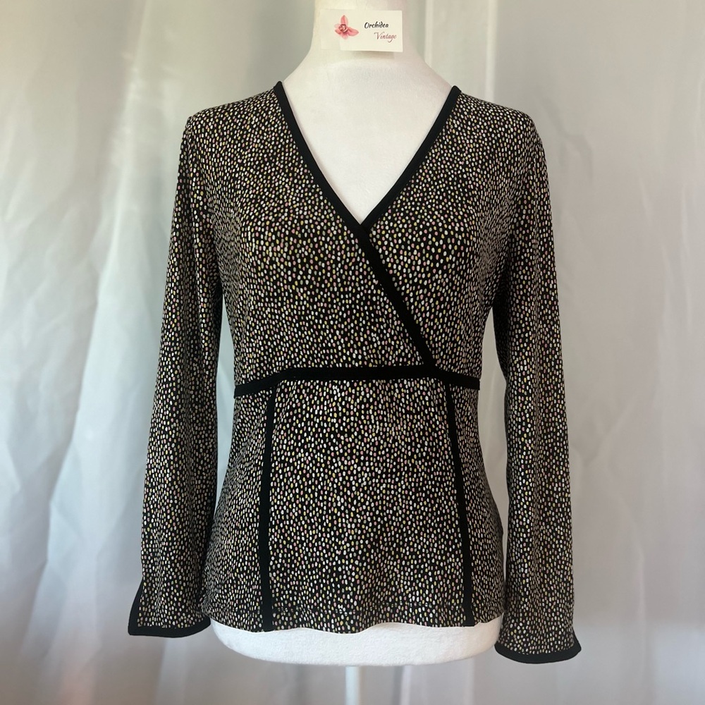 A Vintage Y2K Aline Babydoll Long Sleeve Blouse